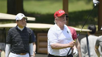 U.S. President Donald Trump and Japan''s Prime Minister Shinzo Abe