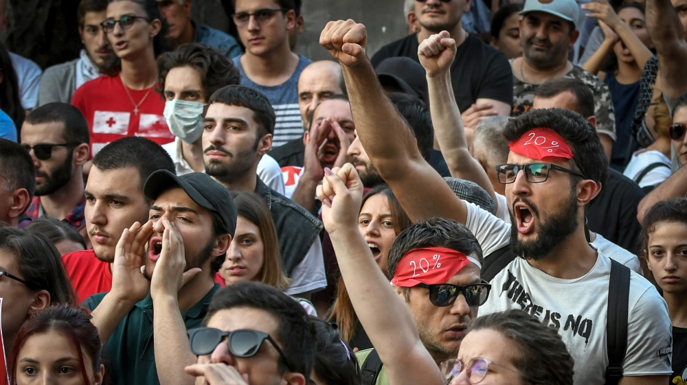 Tbilisi Georgia protest