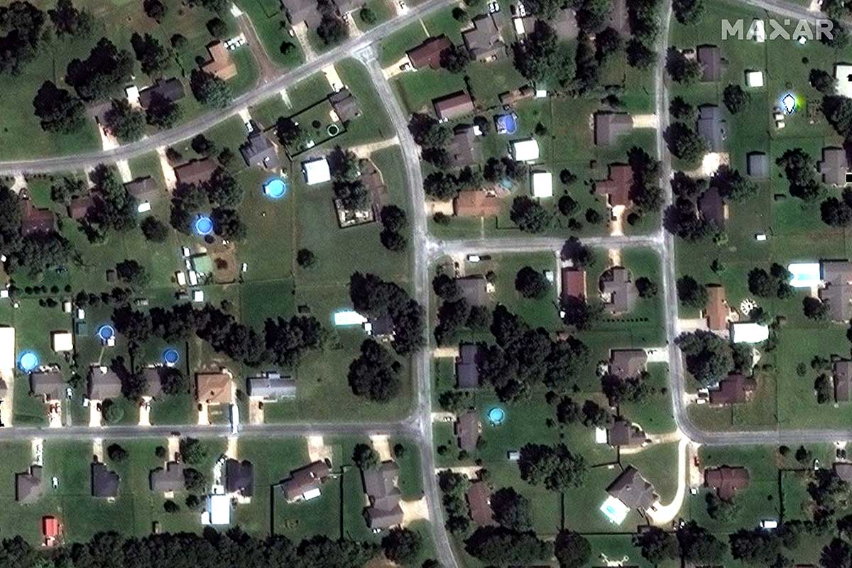 Sand Springs, Oklahoma, U.S. is pictured after the Arkansas River flooded on May 30, 2019.