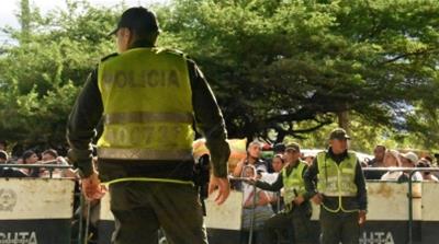 Colombian police watches 