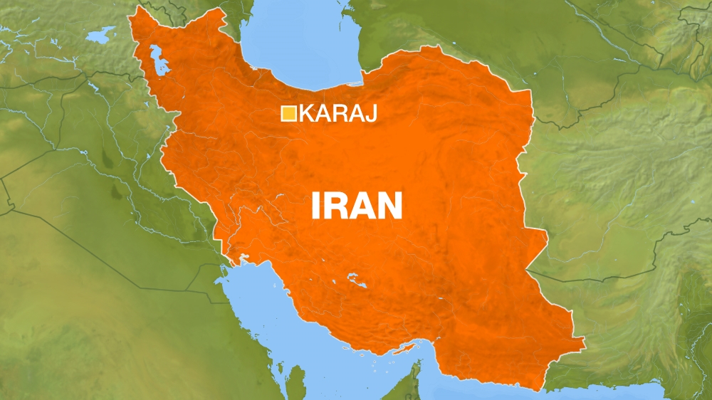 Karaj Iran map