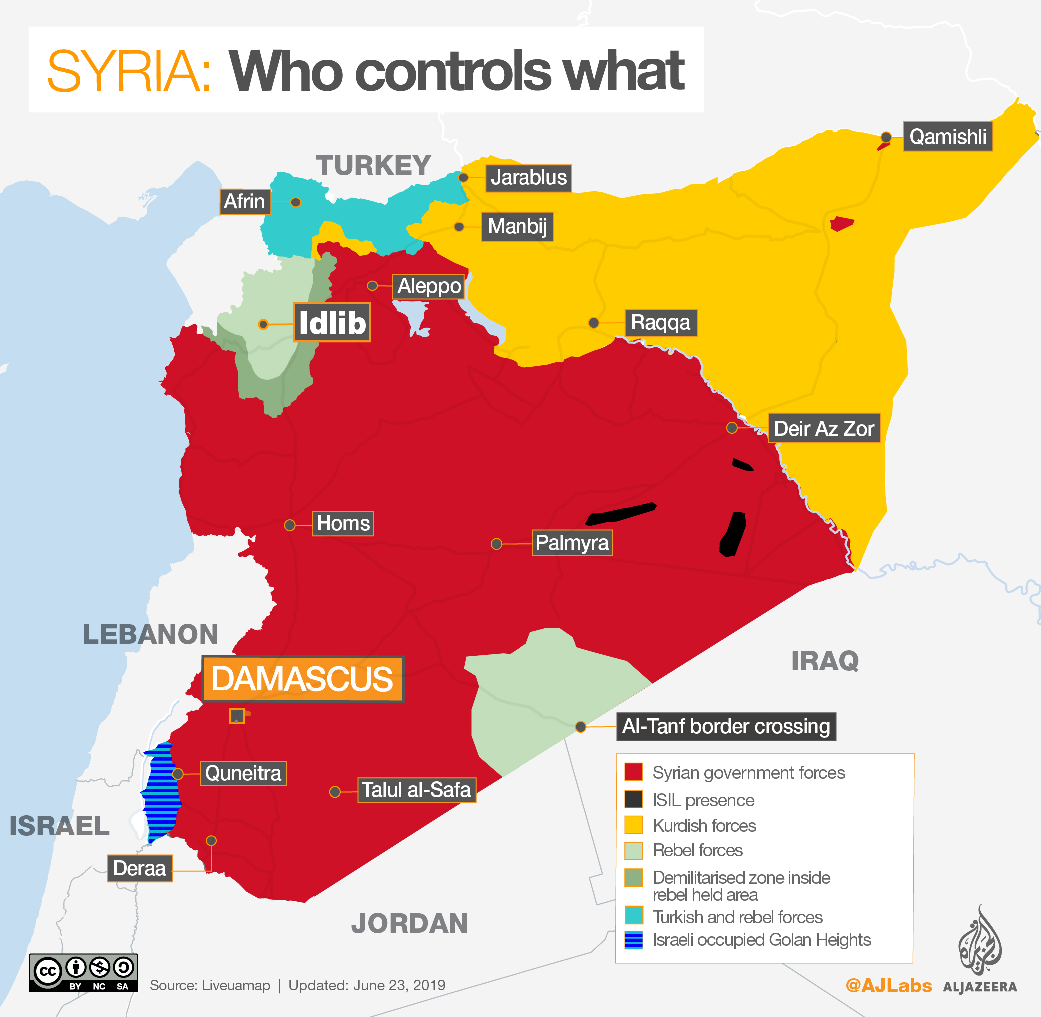 INTERACTIVE: Syria control map September, June 2019