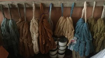 Kashmir carpet making