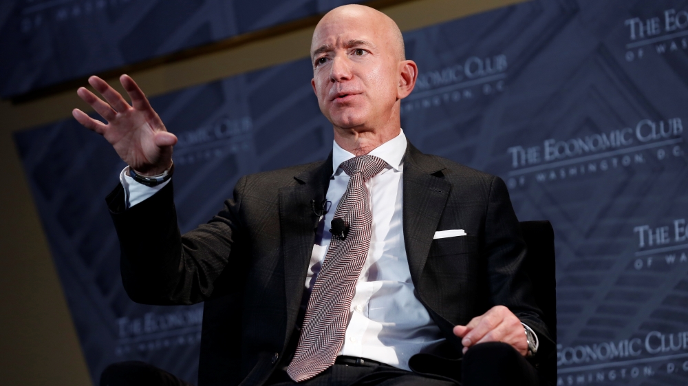 Jeff Bezos, president and CEO of Amazon 