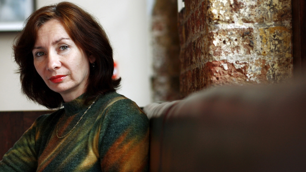 Chechen journalist and activist Natalia Estemirova poses at the Front Line Club in London in this October 4, 2007 file photo. Estemirova, a prominent human rights activist kidnapped in Russia''s troub