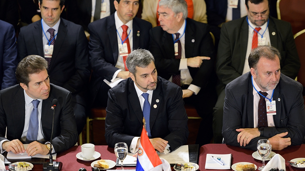 BBG image of LatAm leaders at Dec. 2018 Mercosur Summit