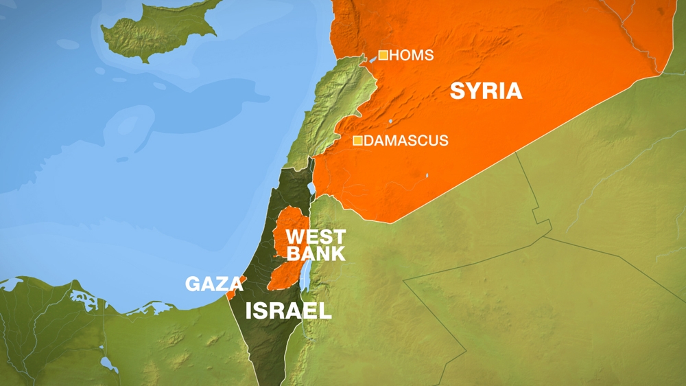 Syria-Israel map