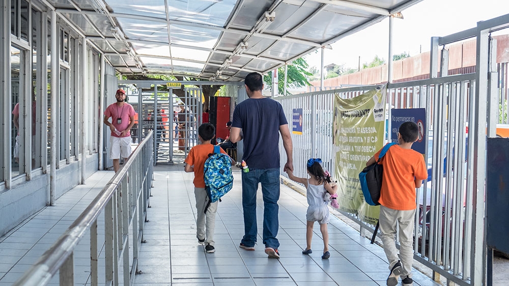 Crossing the US border to go to school