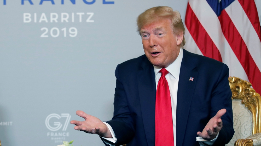 Trump at G7 in Biarritz, France