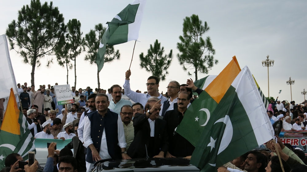 Kashmir hour protest in Pakistan