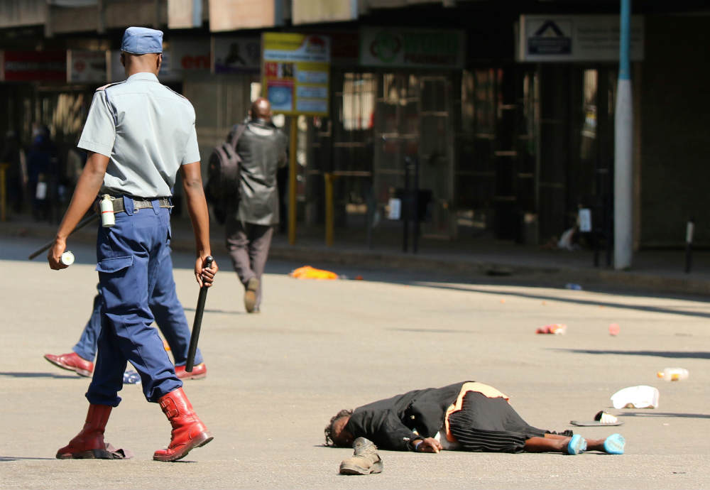 Zimbabwe protest - reuters