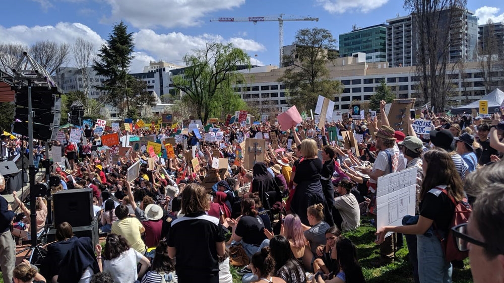 Australia Canberra climate strike
