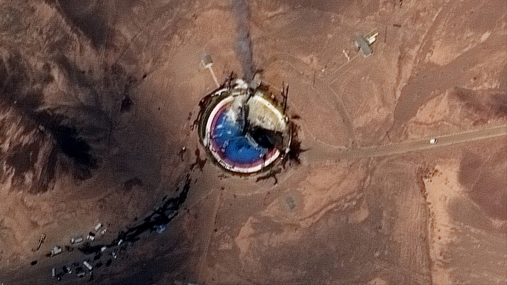 A satellite image shows what U.S. officials say is the failed Iranian rocket launch at the Imam Khomeini Space Center in northern Iran August 29, 2019