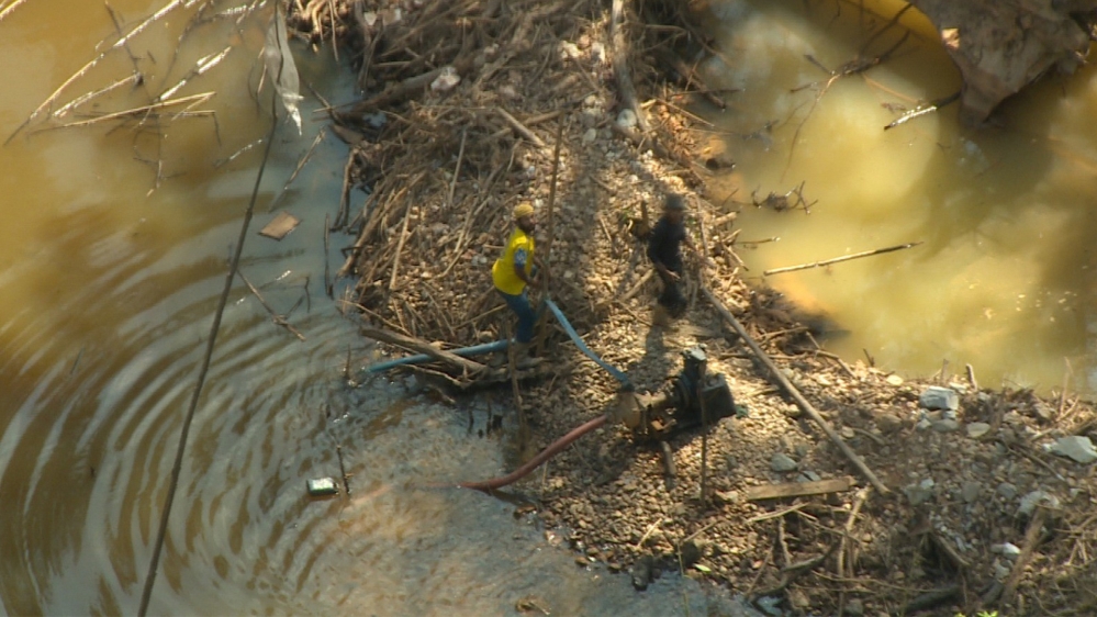 Gold mining French Guiana