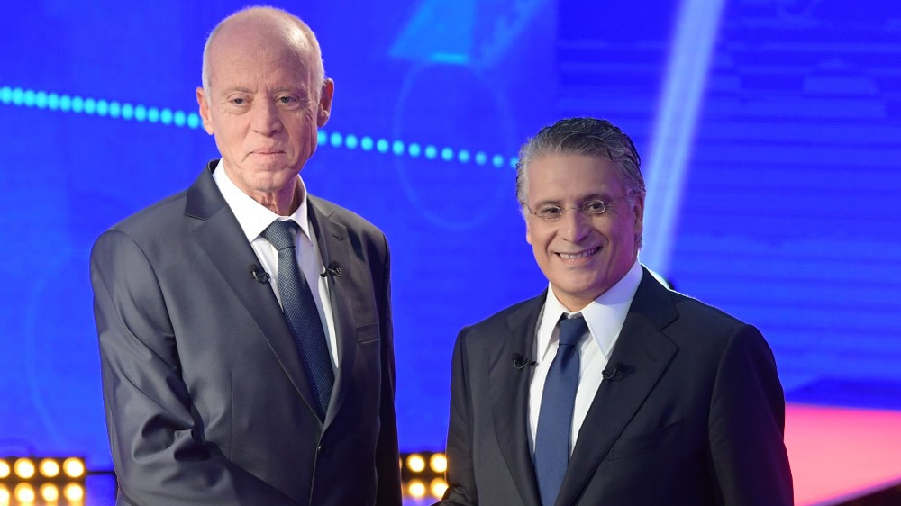 Kais Saied and Nabil Karoui