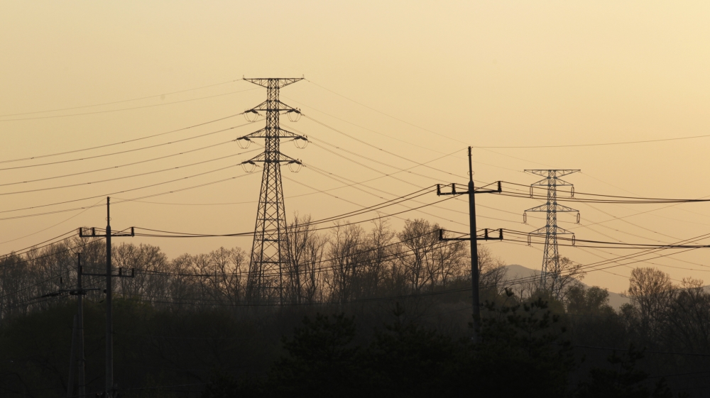 South Korea power transmission lines