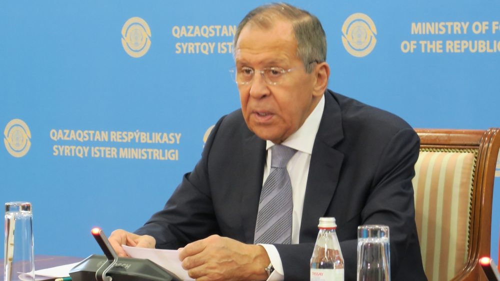 Russian Foreign Minister Lavrov in Nursultan