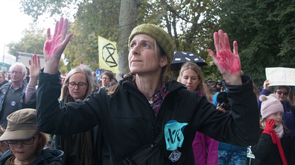 Extinction Rebellion [Ylenia Gostoli/Al Jazeera]