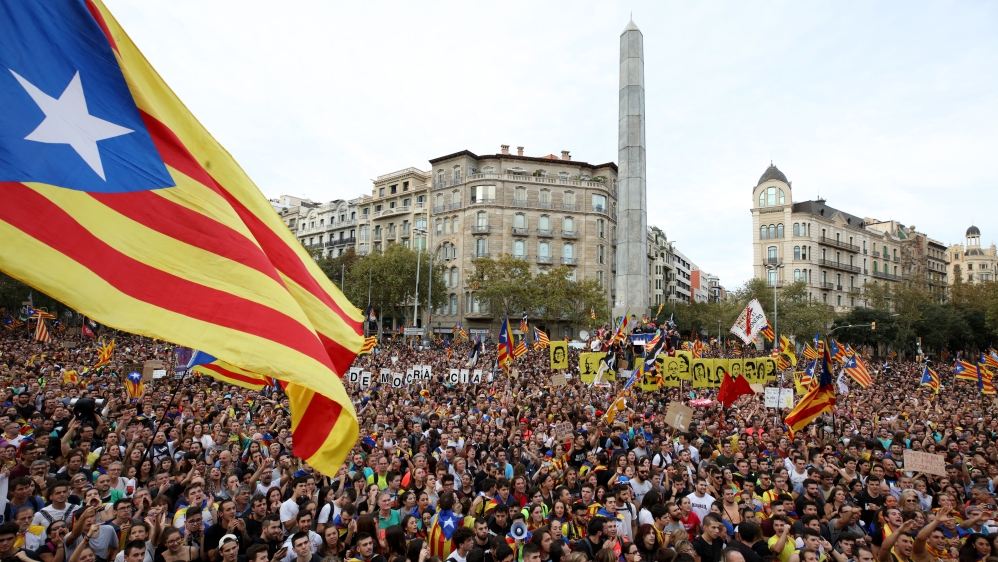 Catalan Protesters Call General Strike Over Jailing Of Separatists