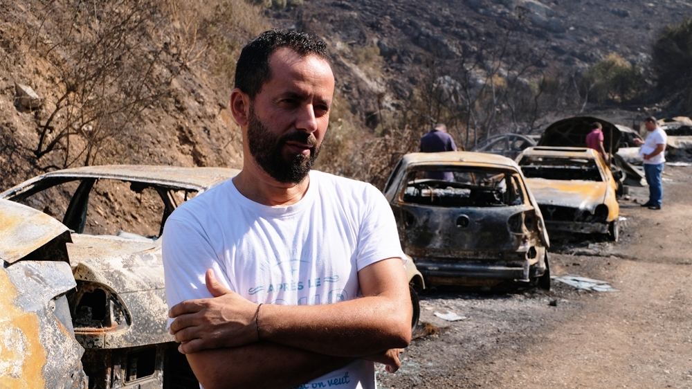 ““I’ll be able to get back on my feet,” Walid Mansour told Al Jazeera. [Timour Azhari/Al Jazeera]