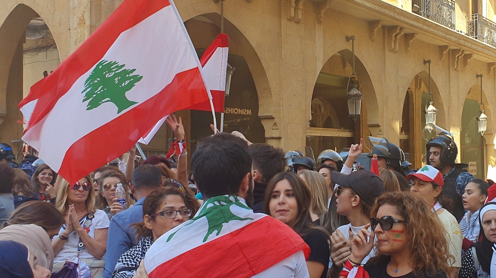Protesters blockade parliament headquarters In Beirut