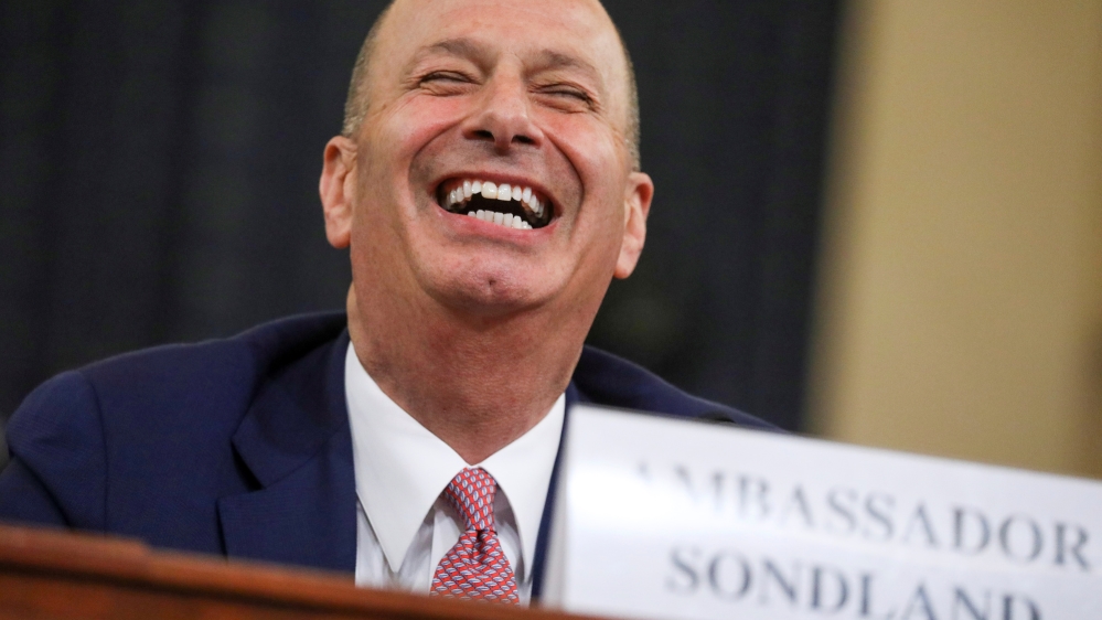 Sondland Testimnony Reuters