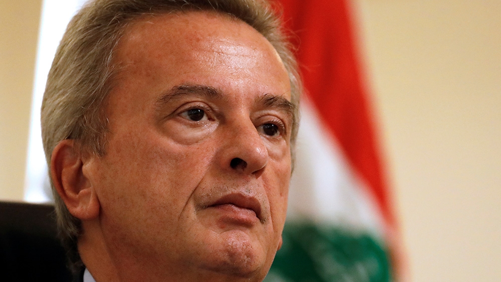 Lebanon''s Central Bank Governor Riad Salameh speaks during an interview with Reuters at his office in Central Bank in Beirut, Lebanon October 24, 2017