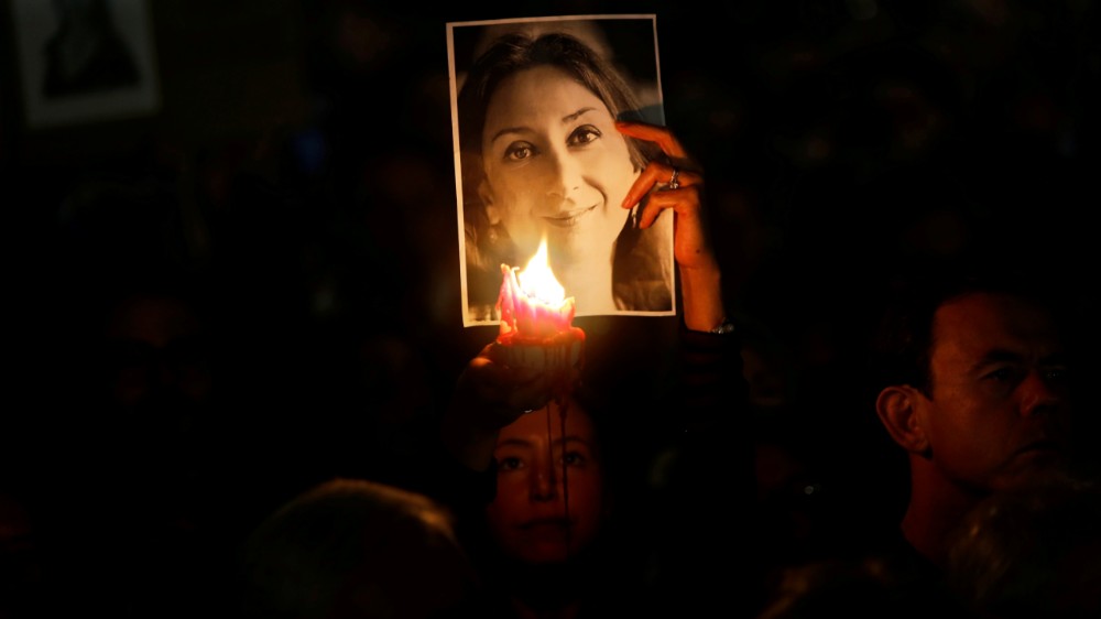 Daphne Caruana Galizia vigil - reuters