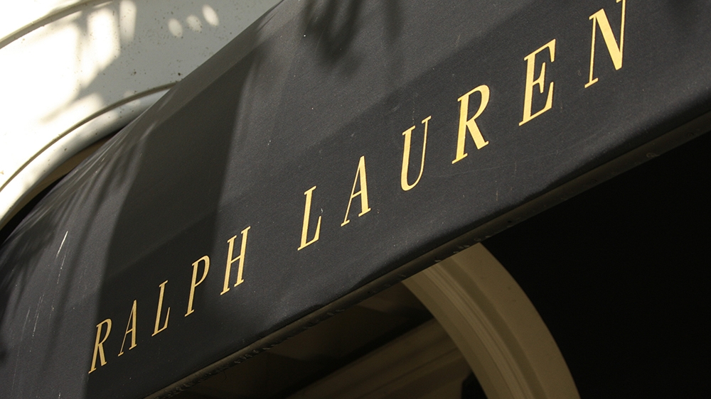 The Polo Ralph Lauren logo is seen on their boutique on Rodeo Drive in Beverly Hills, California August 5, 2008