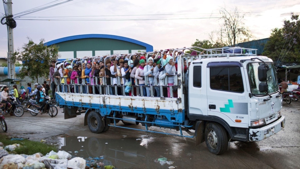 Workers At Phnom Penh''s Garment District
