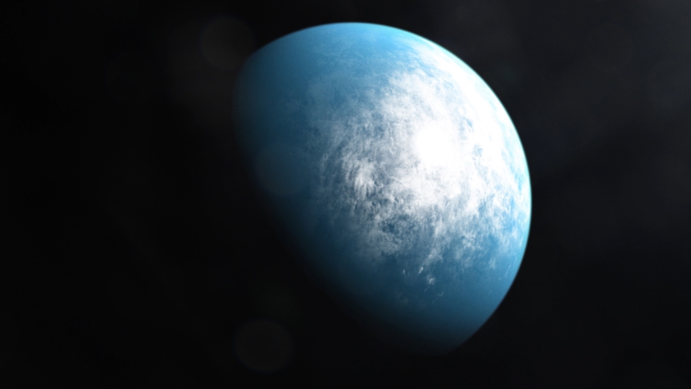 This handout image released on January 6, 2020 courtesy of NASA''s Goddard Space Flight Center shows an artists'' illustration of the planet TOI 700 d, the first Earth-size habitable-zone planet discove