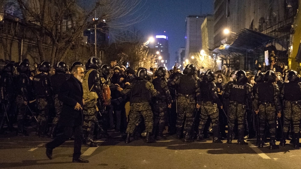 Security Tehran protest