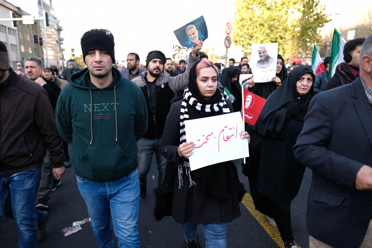 From the metro station to the streets of Tehran, Iranians from diverse backgrounds took to the streets to express their anger at the US killing of Soleimani.