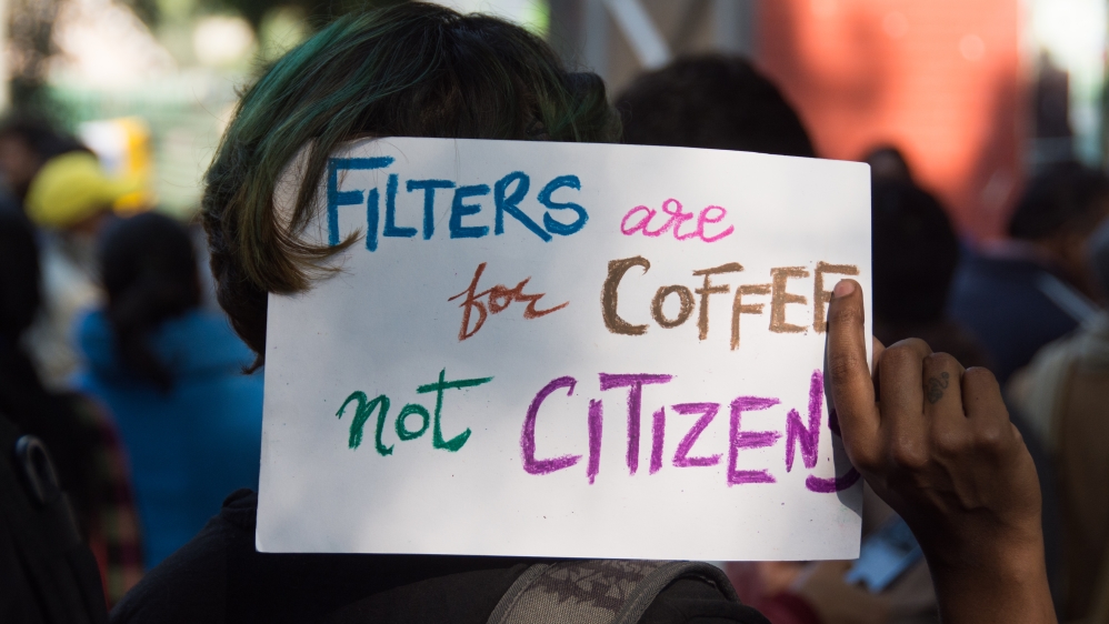 Women march against CAA in Delhi