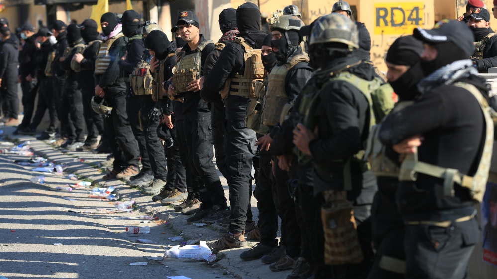 Iranian-backed militia urged to leave US Embassy