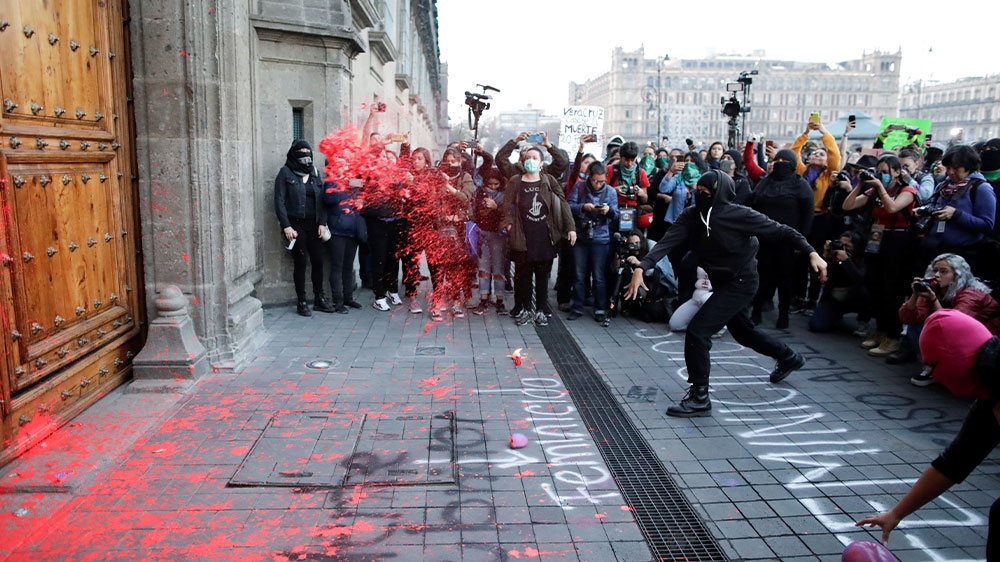 Mexico City protest