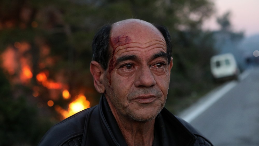 Lesbos local injured - reuters