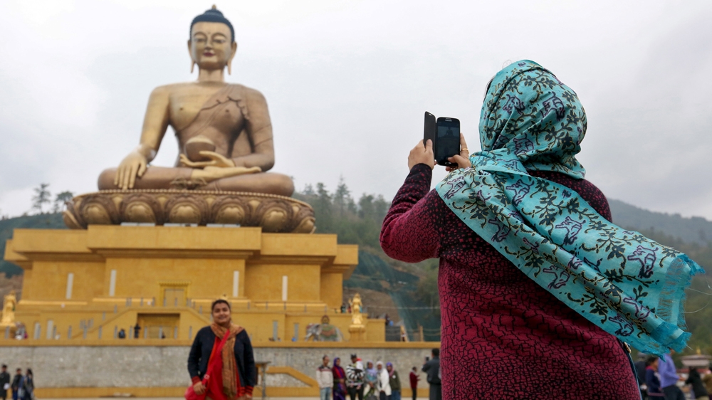 Tourists in Bhutan