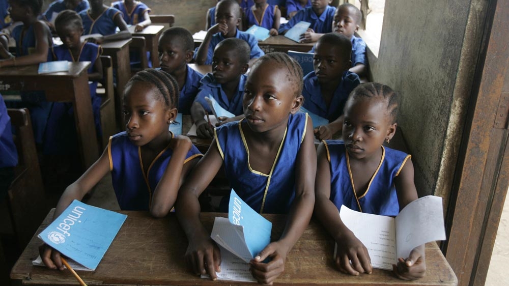 Classroom, school, Sierra Leone