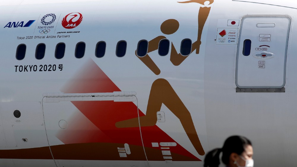 Tokyo Olympic plane - reuters