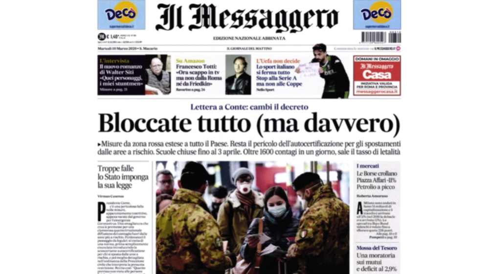 italy newspaper