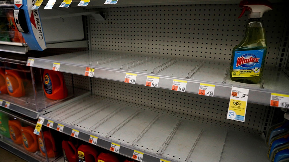 NYC coronavirus shelves