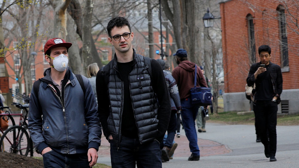 Harvard student mask