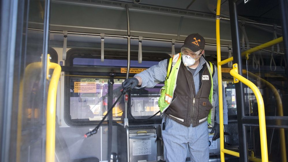 City Of Seattle Disinfects And Cleans Public Spaces As 6 Deaths In Area Result From Coronavirus