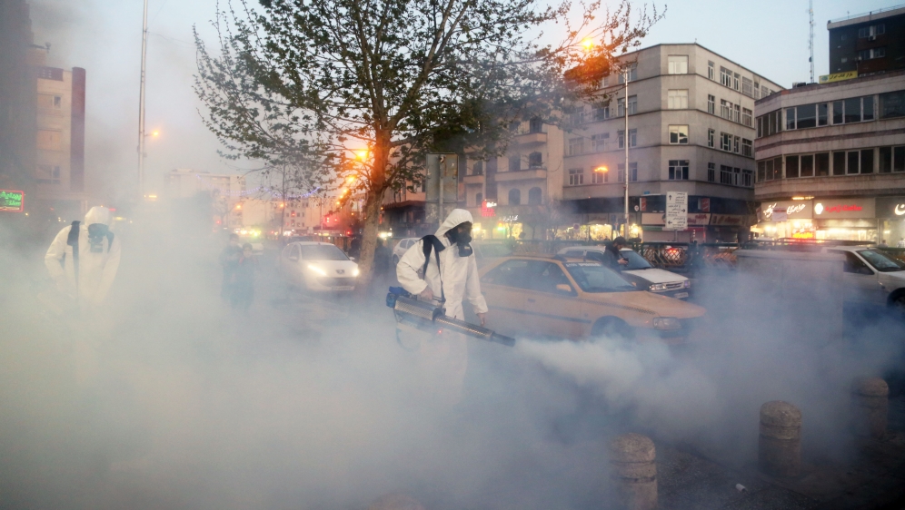 Coronavirus precautions in Tehran