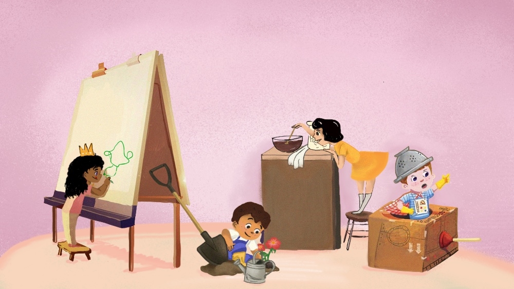 Homeschooling illustration