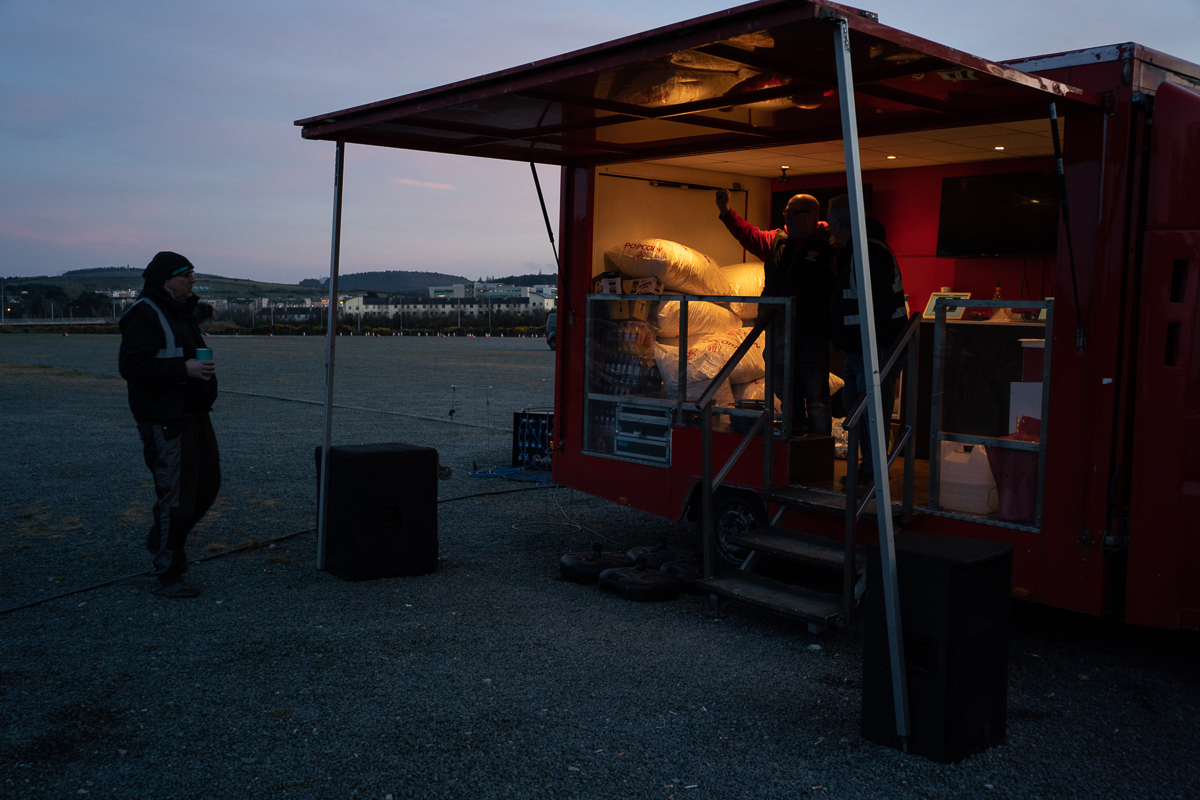 Owner Ryan O’Neill, controls the whole operation from a caravan on site. With the company in business for the past five years, extra precautions were now put in place to ensure safety of public and st