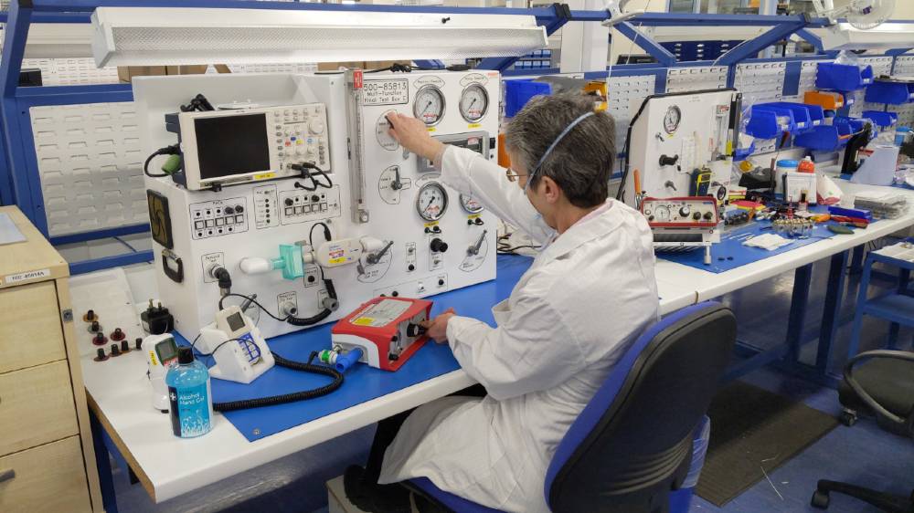 Testing a UK ventilator - reuters