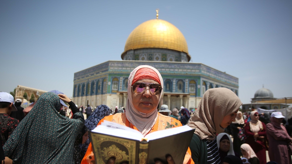 Ramadan''s last Friday Prayer at Al-Aqsa Mosque