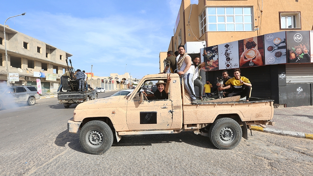 SABRATHA, LIBYA - APRIL 13: Libya's Government of National Accord forces take control of Sabratha and its Surman town from warlord Khalifa Haftar’s forces within